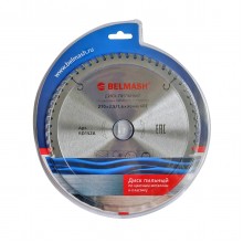 Диск пильный по цветным металлам и пластику BELMASH 210х2,5/1,6х30; 60T (RD152A)