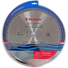Диск пильный по цветным металлам и пластику BELMASH 305х3,1/2,1х30; 80T (RD154A)