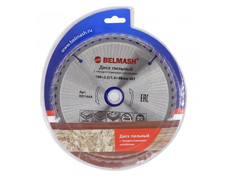 Диск пильный BELMASH 190х2,2/1,4х30/20/16; 48T (RD144A)