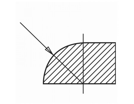 Фреза радиусная для фрезерования полуштапов, БЕЛМАШ 125х32х7 мм (левая)