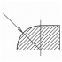 Фреза радиусная для фрезерования полуштапов, БЕЛМАШ 125х32х7 мм (правая)