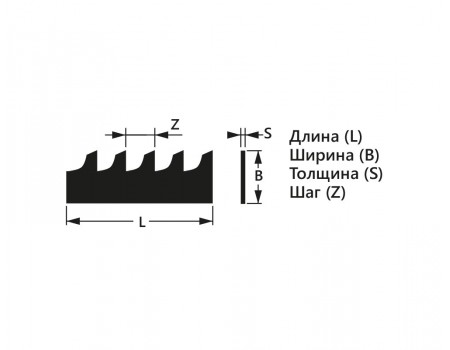 Пила ленточная для столярных работ 12 х 0,6  x 7 L-2375 Pilana (PP057A)